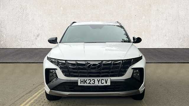 Hyundai TUCSON 1.6 h T-GDi N Line SUV 5dr Petrol Hybrid Auto Euro 6 (s/s) (230 ps) Serenity White