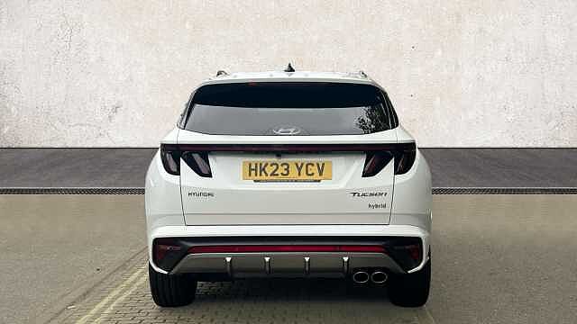 Hyundai TUCSON 1.6 h T-GDi N Line SUV 5dr Petrol Hybrid Auto Euro 6 (s/s) (230 ps) Serenity White