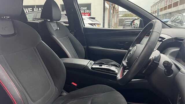 Hyundai TUCSON 1.6 h T-GDi N Line SUV 5dr Petrol Hybrid Auto Euro 6 (s/s) (230 ps) Serenity White