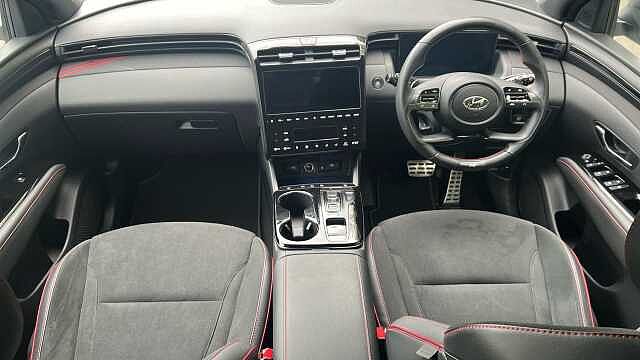 Hyundai TUCSON 1.6 h T-GDi N Line SUV 5dr Petrol Hybrid Auto Euro 6 (s/s) (230 ps) Serenity White