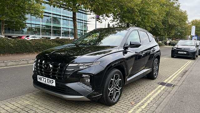 Hyundai TUCSON 1.6 h T-GDi N Line SUV 5dr Petrol Hybrid Auto Euro 6 (s/s) (230 ps) Phantom Black