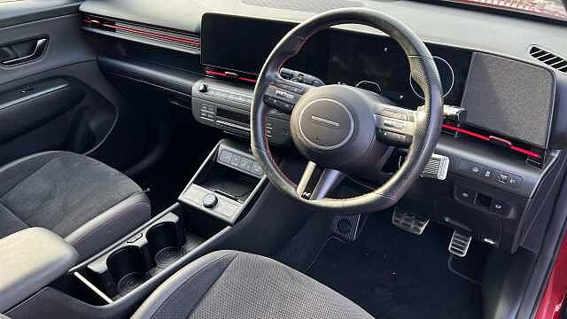 Hyundai KONA 1.6 h-GDi N Line S SUV 5dr Petrol Hybrid DCT Euro 6 (s/s) (141 ps) Red