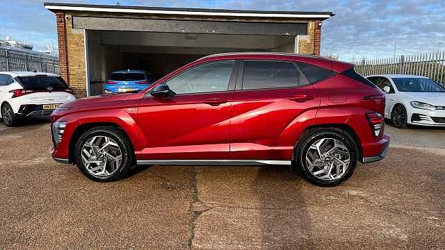 Hyundai KONA 1.6 h-GDi N Line S SUV 5dr Petrol Hybrid DCT Euro 6 (s/s) (141 ps) Red