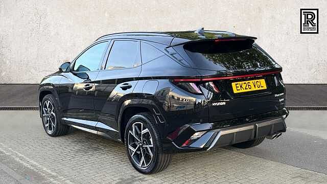 Hyundai TUCSON 1.6T N Line S SUV 5dr Petrol Hybrid Auto Euro 6 (s/s) (239 ps) Black