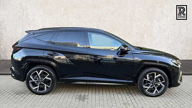 Hyundai TUCSON 1.6T N Line S SUV 5dr Petrol Hybrid Auto Euro 6 (s/s) (239 ps) Black