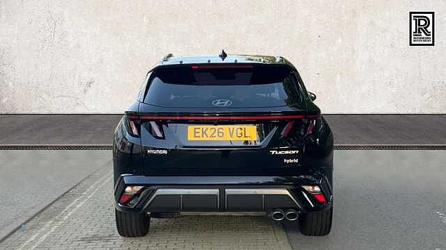 Hyundai TUCSON 1.6T N Line S SUV 5dr Petrol Hybrid Auto Euro 6 (s/s) (239 ps) Black