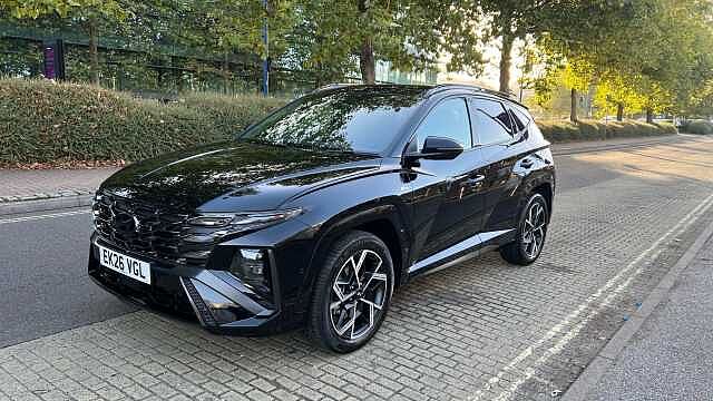 Hyundai TUCSON 1.6T N Line S SUV 5dr Petrol Hybrid Auto Euro 6 (s/s) (239 ps) Black