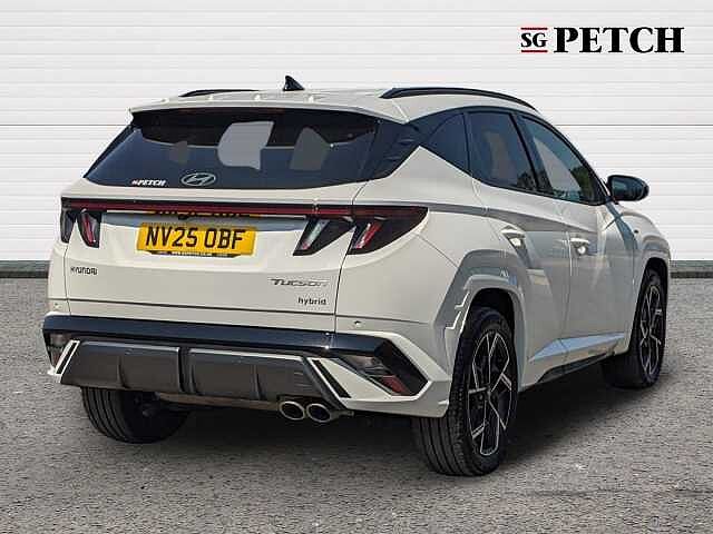 Hyundai TUCSON 1.6T Hybrid N Line 5dr Auto White