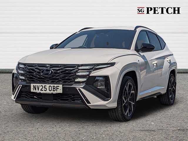 Hyundai TUCSON 1.6T Hybrid N Line 5dr Auto White