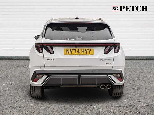 Hyundai TUCSON 1.6T Hybrid N Line 5dr Auto White