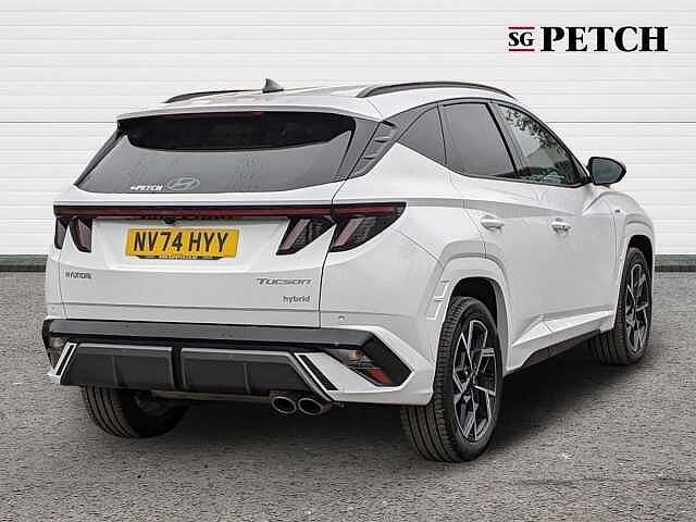 Hyundai TUCSON 1.6T Hybrid N Line 5dr Auto White