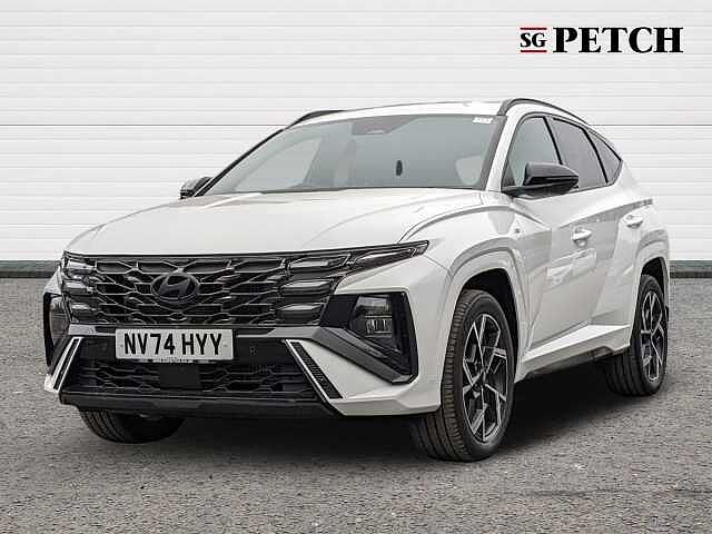 Hyundai TUCSON 1.6T Hybrid N Line 5dr Auto White