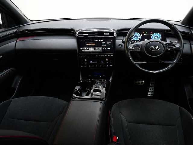 Hyundai TUCSON 1.6 h T-GDi N Line SUV 5dr Petrol Hybrid Auto Euro 6 (s/s) (230 ps) Phantom Black