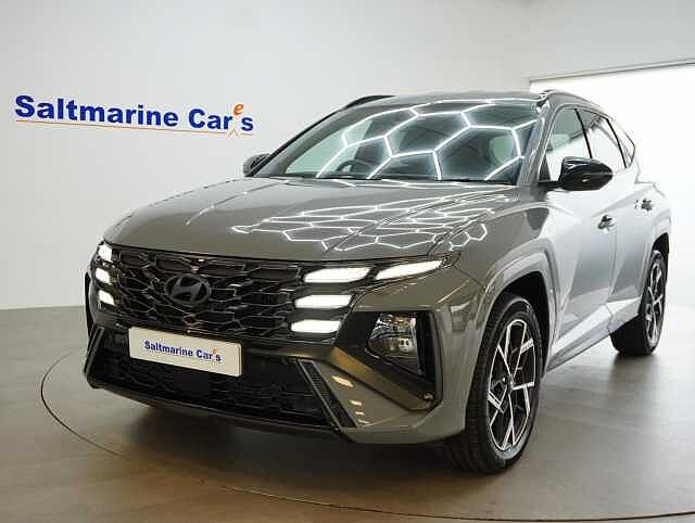 Hyundai TUCSON 1.6 T-GDi N Line SUV 5dr Petrol Hybrid Auto Euro 6 (s/s) (215 ps) Shadow Grey