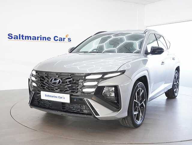 Hyundai TUCSON 1.6 T-GDi N Line SUV 5dr Petrol Hybrid Auto Euro 6 (s/s) (215 ps) Shimmering Silver