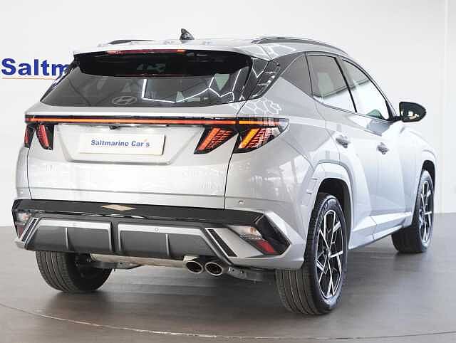 Hyundai TUCSON 1.6 T-GDi N Line SUV 5dr Petrol Hybrid Auto Euro 6 (s/s) (215 ps) Shimmering Silver