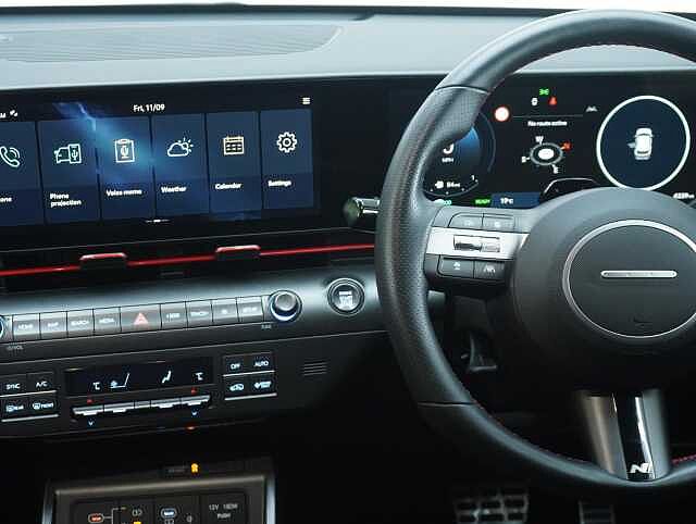 Hyundai KONA 1.6 h-GDi N Line SUV 5dr Petrol Hybrid DCT Euro 6 (s/s) (129 ps) Abyss Black