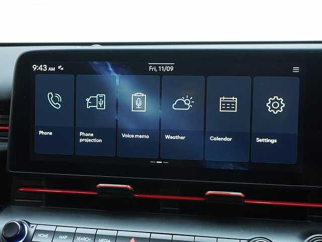 Hyundai KONA 1.6 h-GDi N Line SUV 5dr Petrol Hybrid DCT Euro 6 (s/s) (129 ps) Abyss Black