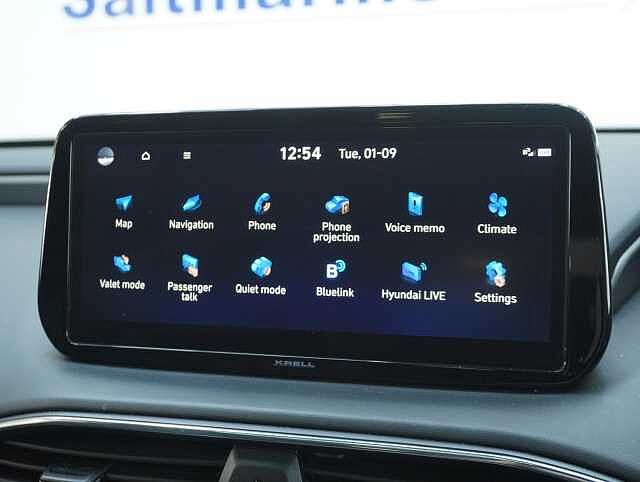 Hyundai SANTA FE 2.2 CRDi Ultimate SUV 5dr Diesel DCT 4WD Euro 6 (s/s) (193 ps) Glacier White