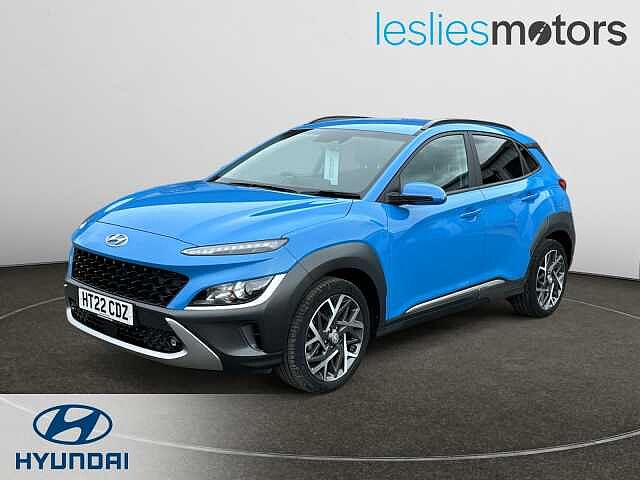 Hyundai KONA 1.6 GDi Hybrid Premium 5dr DCT lagoon blue