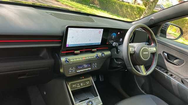 Hyundai KONA 1.6 Hybrid 129 N Line 5dr DCT Hybrid Hatchback Black