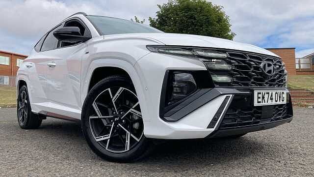 Hyundai TUCSON 1.6T Hybrid N Line S 5dr Auto Hybrid Estate White