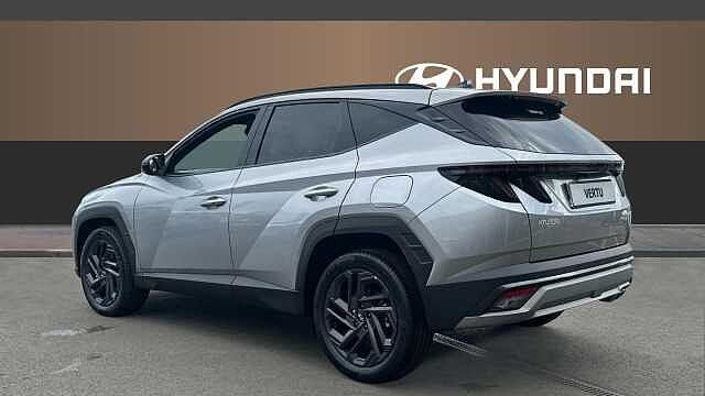 Hyundai TUCSON 1.6T 239 Hybrid Black Line 5dr Auto Hybrid Estate Shimmering Silver - Metallic