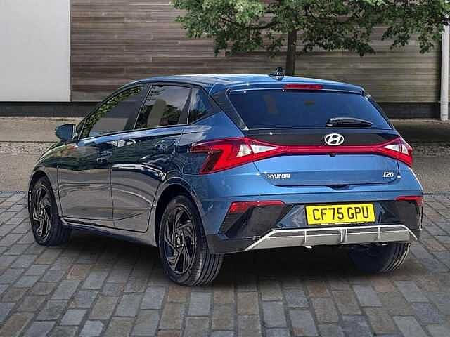 Hyundai I20 1.0 T-GDi Black Line Hatchback 5dr Petrol DCT Euro 6 (s/s) (90 ps) Blue