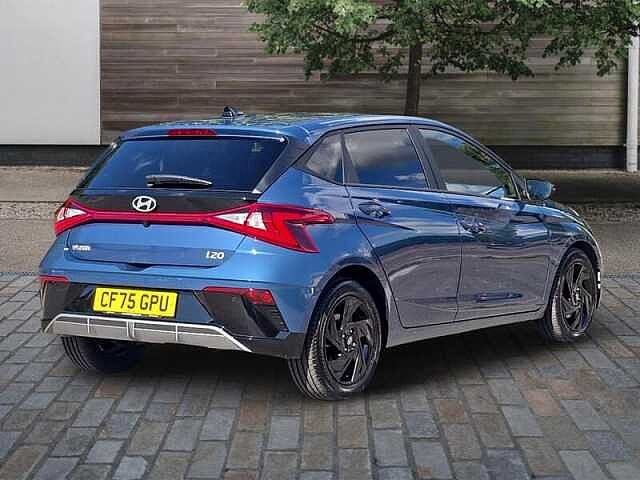 Hyundai I20 1.0 T-GDi Black Line Hatchback 5dr Petrol DCT Euro 6 (s/s) (90 ps) Blue