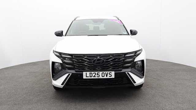 Hyundai TUCSON 1.6 T-GDi N Line SUV 5dr Petrol Hybrid Auto Euro 6 (s/s) (215 ps) White