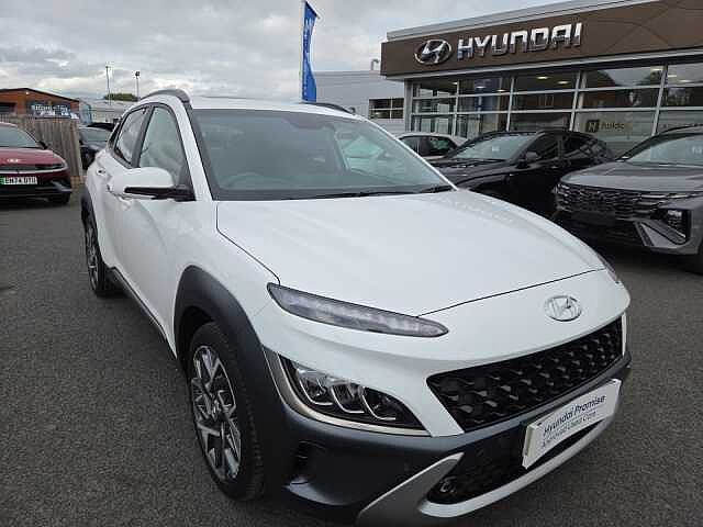 Hyundai KONA 1.6 GDi Hybrid Ultimate 5dr DCT White
