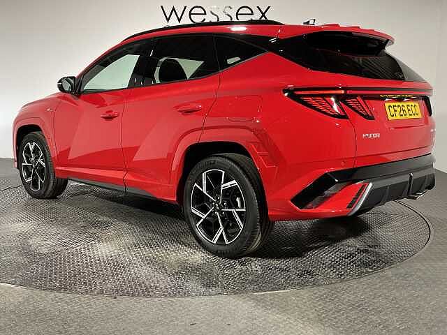 Hyundai TUCSON 1.6T 239 Hybrid N Line 5dr Auto Red