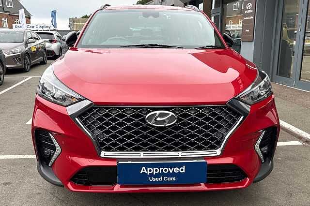 Hyundai TUCSON 1.6 TGDi 177 N Line 5dr 2WD DCT Red