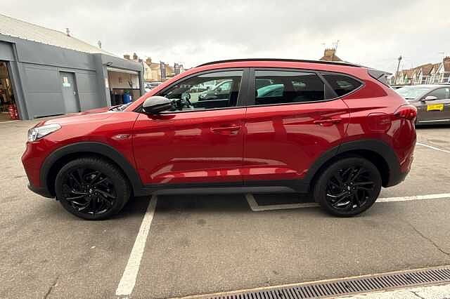 Hyundai TUCSON 1.6 TGDi 177 N Line 5dr 2WD DCT Red