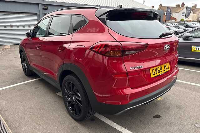 Hyundai TUCSON 1.6 TGDi 177 N Line 5dr 2WD DCT Red