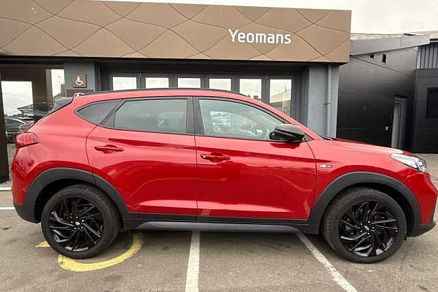 Hyundai TUCSON 1.6 TGDi 177 N Line 5dr 2WD DCT Red