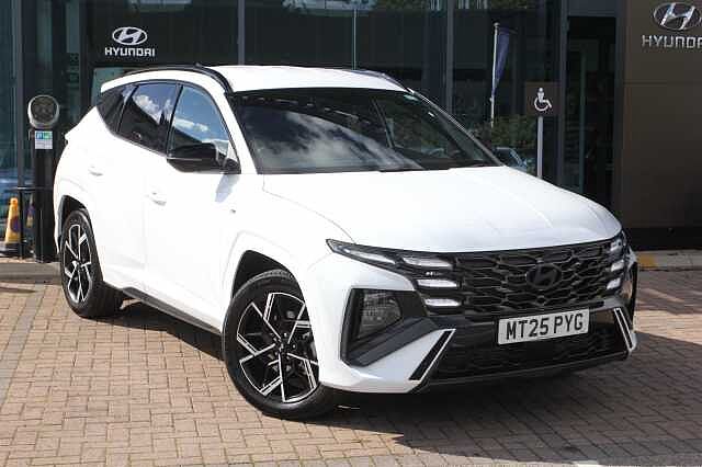 Hyundai TUCSON 1.6T Hybrid N Line 5dr Auto White