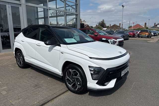 Hyundai KONA 1.6T 138 N Line S 5dr Atlas White