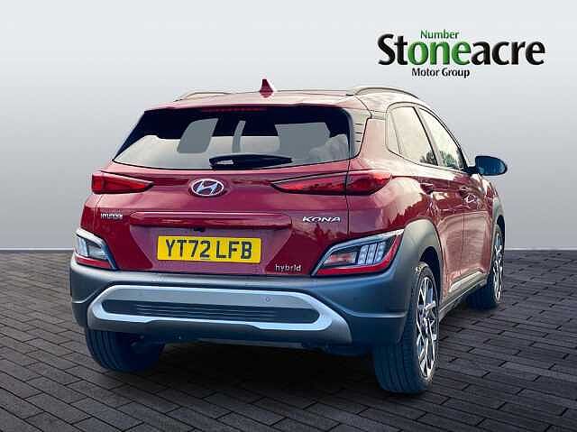 Hyundai KONA HYBRID 1.6 h-GDi Premium SUV 5dr Petrol Hybrid DCT Euro 6 (s/s) (141 ps) Red