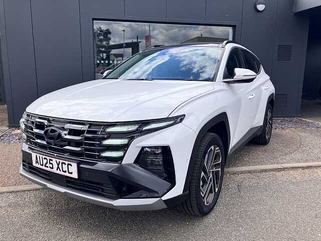 Hyundai TUCSON 1.6T Hybrid Ultimate 5dr Auto Serenity White