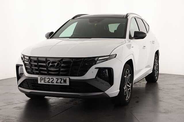 Hyundai TUCSON 1.6 TGDi 48V MHD 180 N Line S 5dr 4WD DCT Estate White