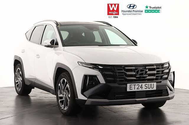 Hyundai TUCSON 1.6T Hybrid Ultimate 5dr Auto Estate White