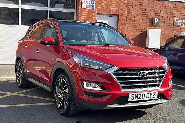 Hyundai TUCSON 2.0 CRDi 48Volt MHEV Premium SE 5dr 4WD DCT Red