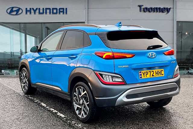 Hyundai KONA 1.6 H Gdi Premium Suv 5dr Petrol Hybrid Dct Euro 6 (s/s) (141 Ps) Surfy Blue