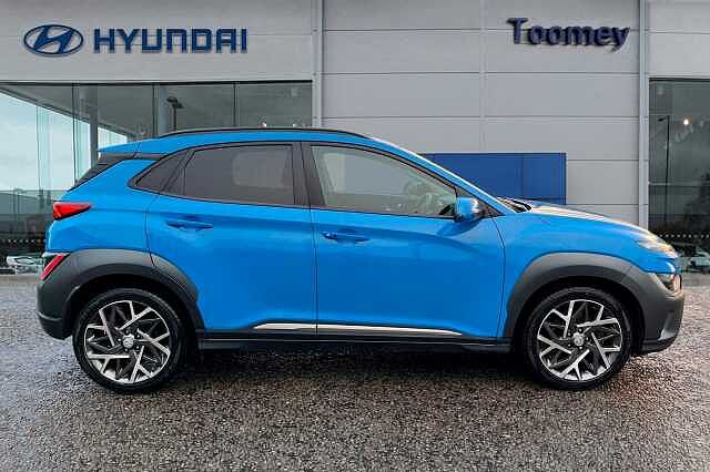 Hyundai KONA 1.6 H Gdi Premium Suv 5dr Petrol Hybrid Dct Euro 6 (s/s) (141 Ps) Surfy Blue