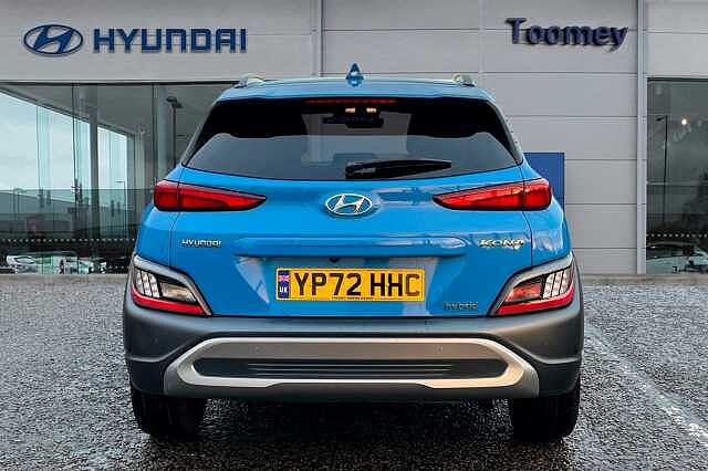 Hyundai KONA 1.6 H Gdi Premium Suv 5dr Petrol Hybrid Dct Euro 6 (s/s) (141 Ps) Surfy Blue