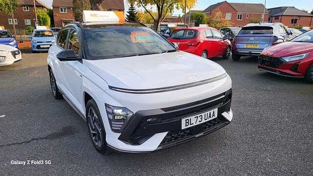 Hyundai KONA 1.6 h-GDi N Line S SUV 5dr Petrol Hybrid DCT Euro 6 (s/s) (141 ps) White