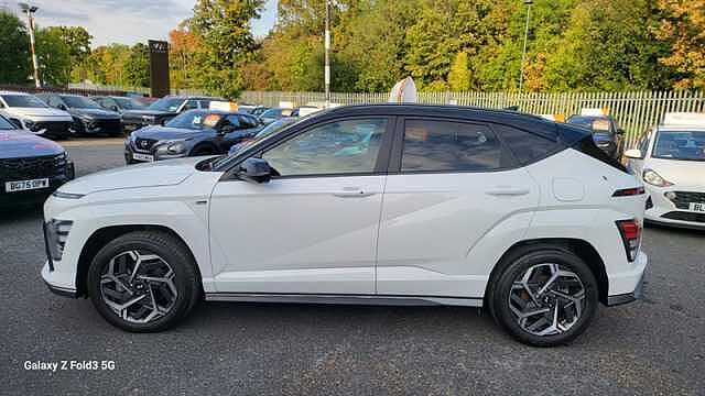 Hyundai KONA 1.6 h-GDi N Line S SUV 5dr Petrol Hybrid DCT Euro 6 (s/s) (141 ps) White