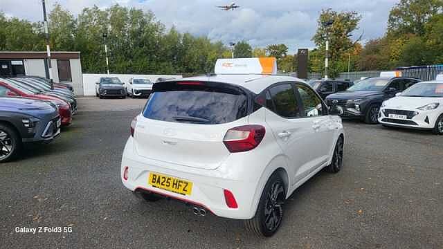Hyundai I10 1.0 T-GDi N Line Hatchback 5dr Petrol Manual Euro 6 (s/s) (90 ps) White