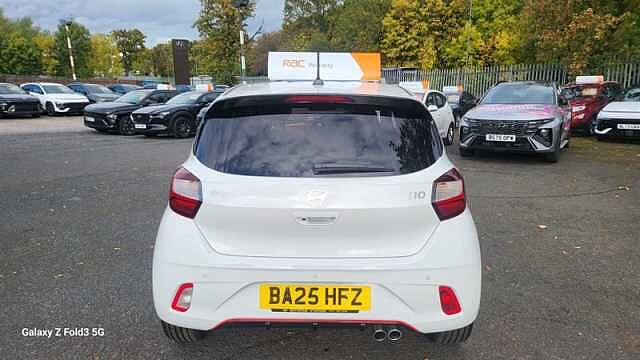 Hyundai I10 1.0 T-GDi N Line Hatchback 5dr Petrol Manual Euro 6 (s/s) (90 ps) White